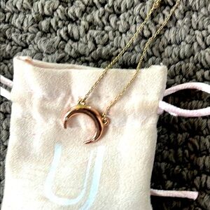 Uncommon James Gold Crescent Moon Necklace
